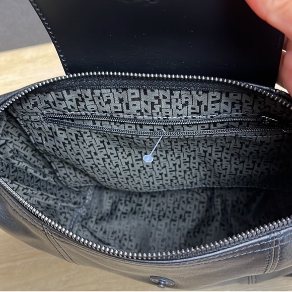 Longchamp Leather Top Handle Backpack in Black - Picture 7 of 9